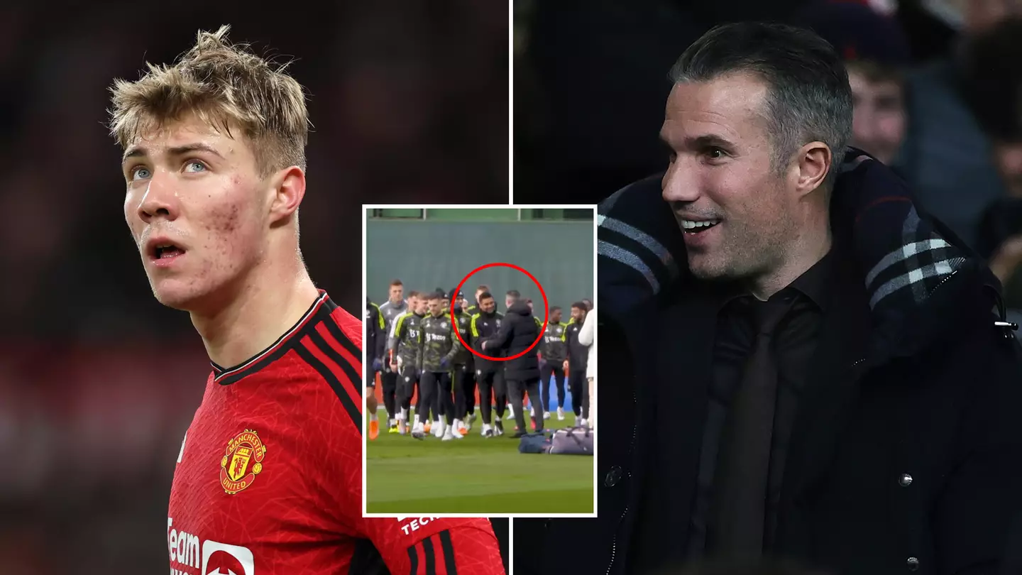 Rasmus Hojlund made special request to Robin van Persie when he visited Carrington