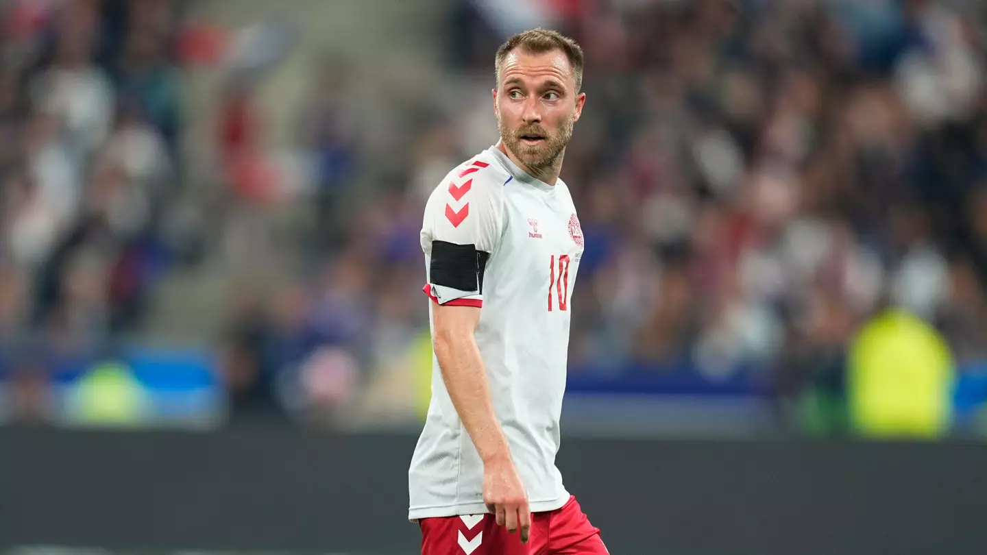 Christian Eriksen with Denmark. (Alamy)