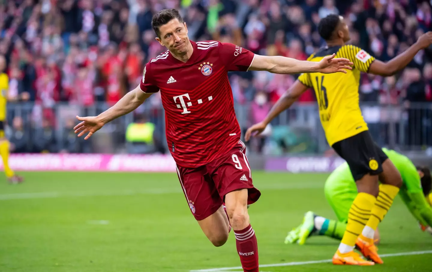 Lewandowski could be in the top 10 on his own. Image: PA Images