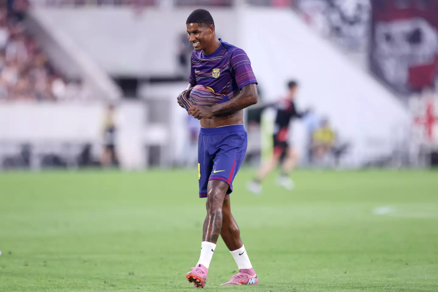 Marcus Rashford is on loan at Barcelona this season (Image: Paul Miller / Stringer via Getty)