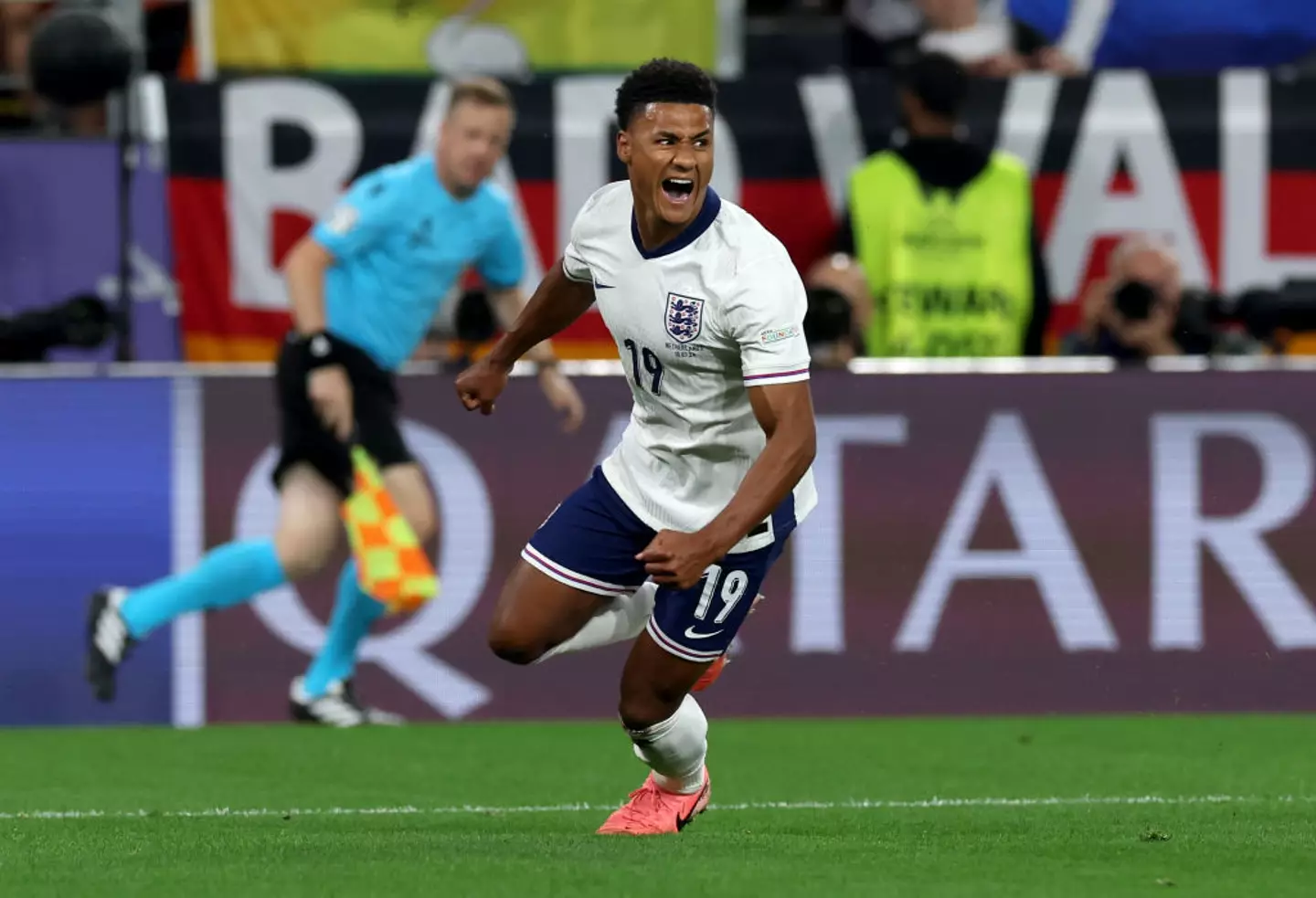 Ollie Watkins scored a winner for England in the 90th minute of the semi-final against The Netherlands. (Image: Getty)