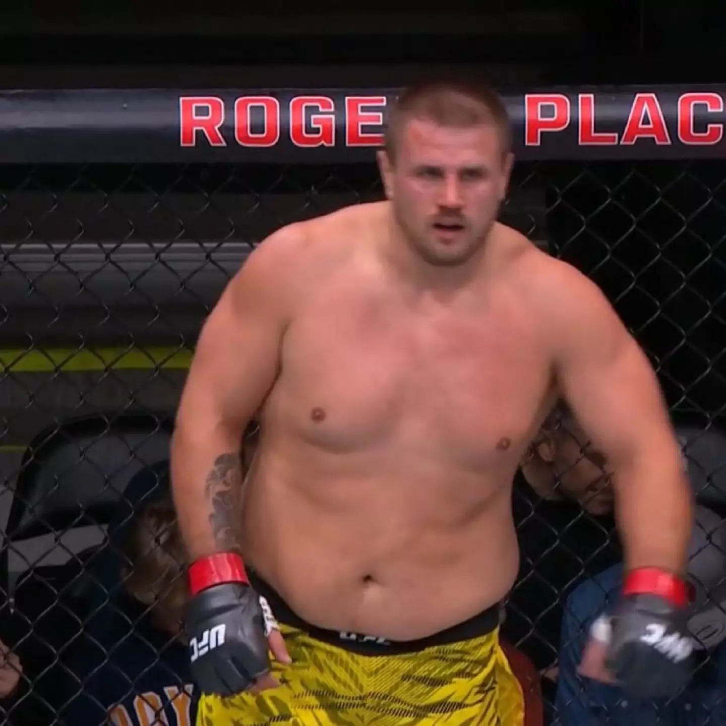 Alexander Romanov during his fight against Rodrigo Nascimento. Image: Getty