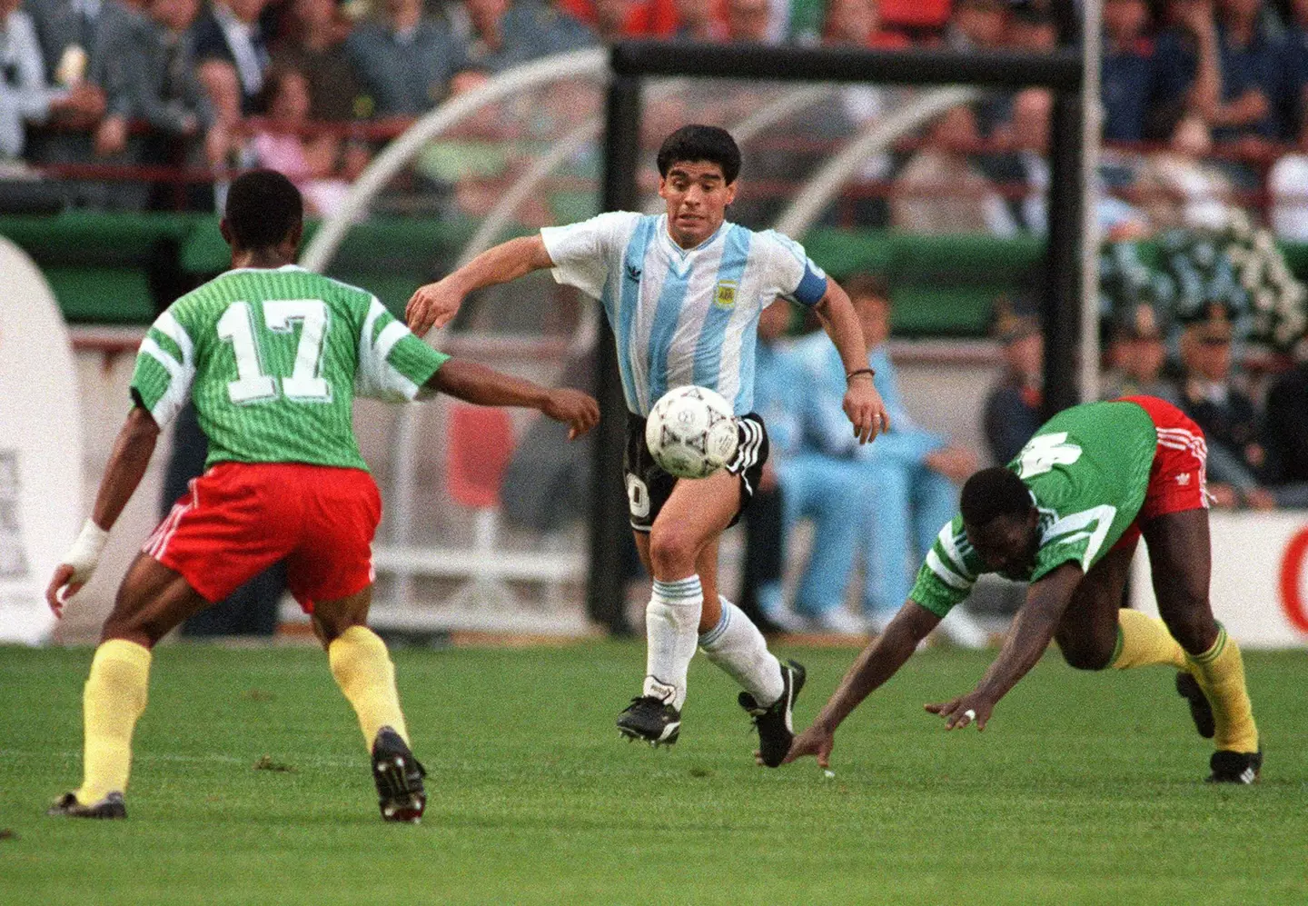 Argentina lost their opening game of the 1990 World Cup to Cameroon (image credit: Alamy)