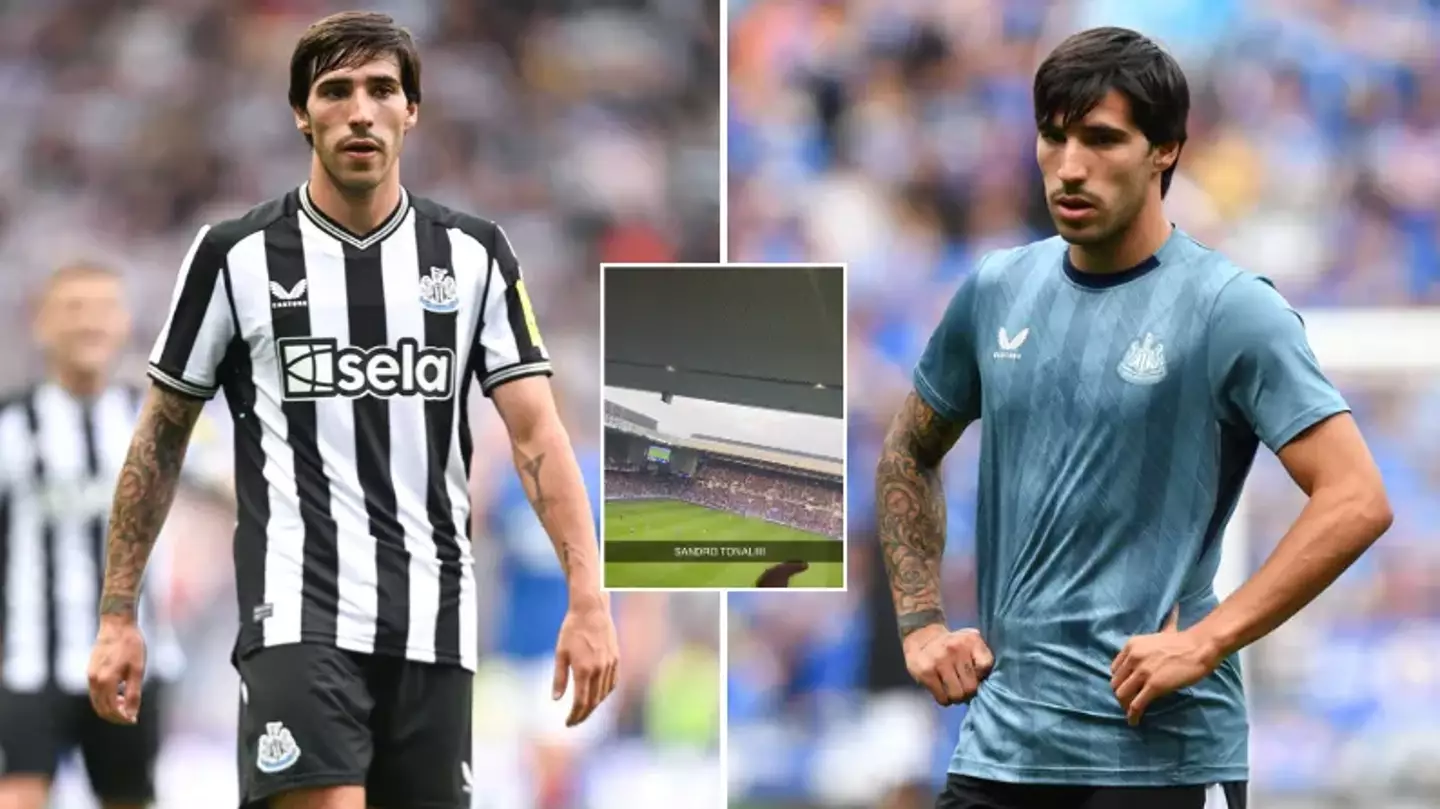 Newcastle fans come up with epic chant for Sandro Tonali against Rangers, it's a banger