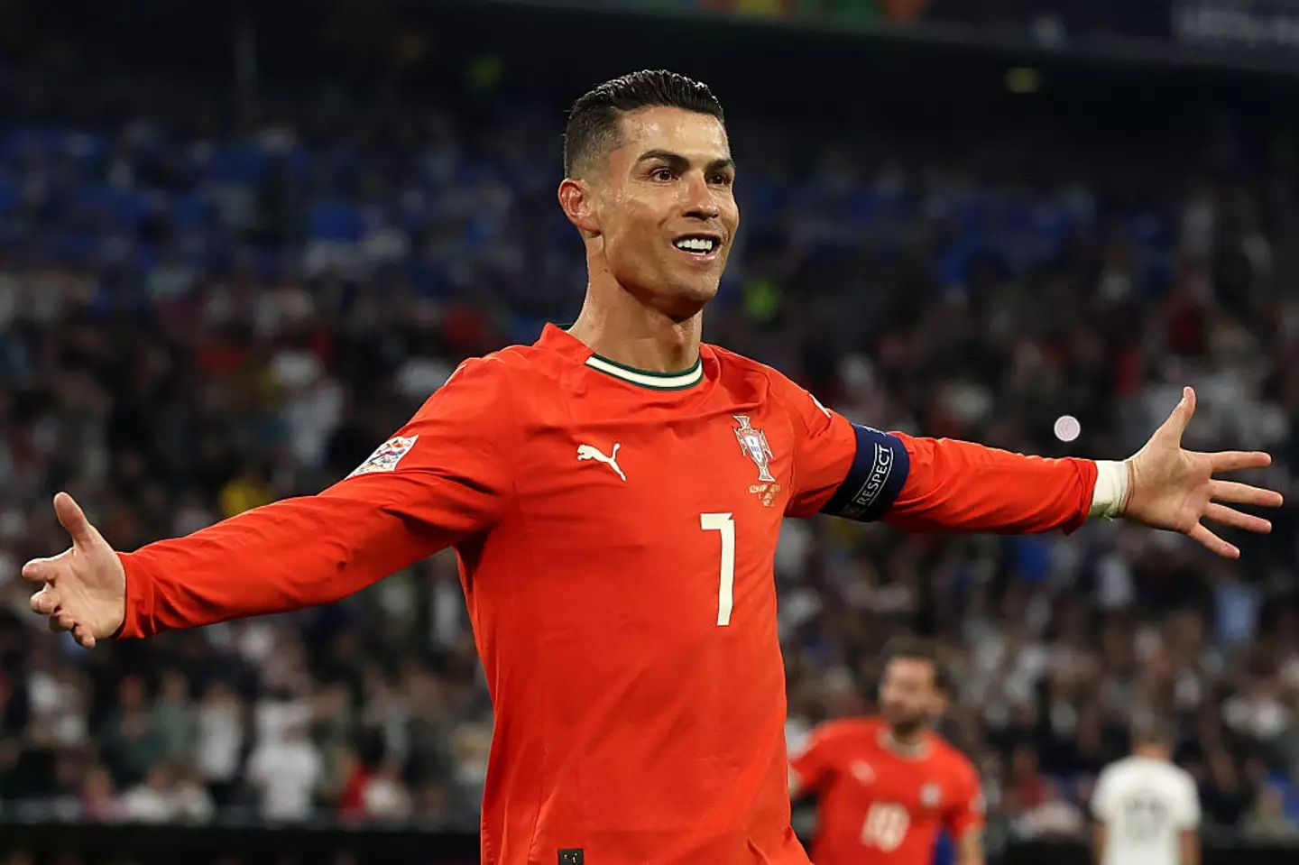 Cristiano Ronaldo secured Portugal's place in the 2024/25 Nations League final. (Image: Getty)