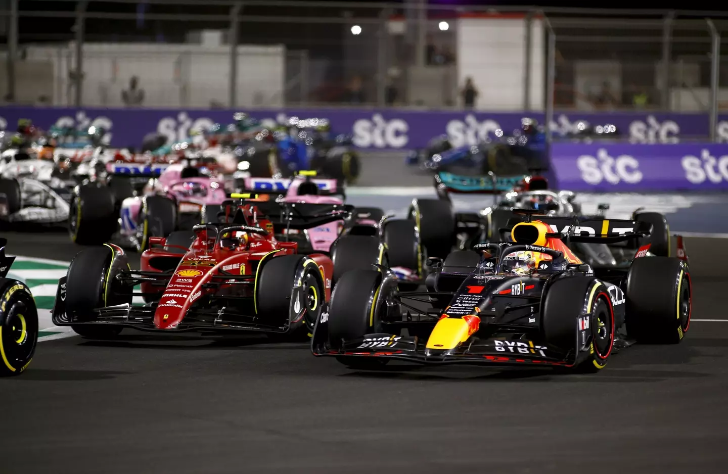 Verstappen is battling with Ferrari and Leclerc this season, not Mercedes and Hamilton. Image: PA Images