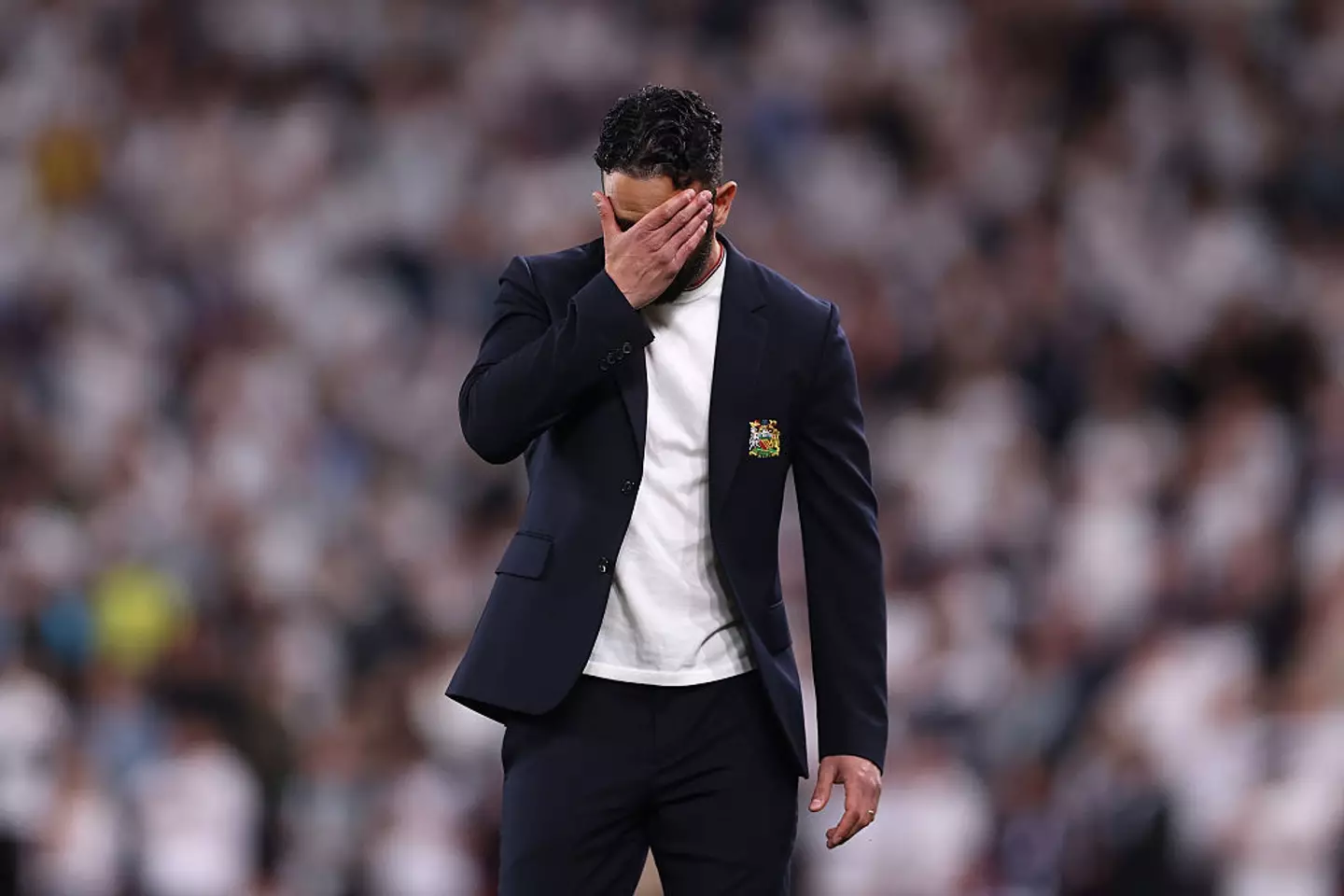 Ruben Amorim faced pressure about his future going into the Europa League final. (Image: Getty)