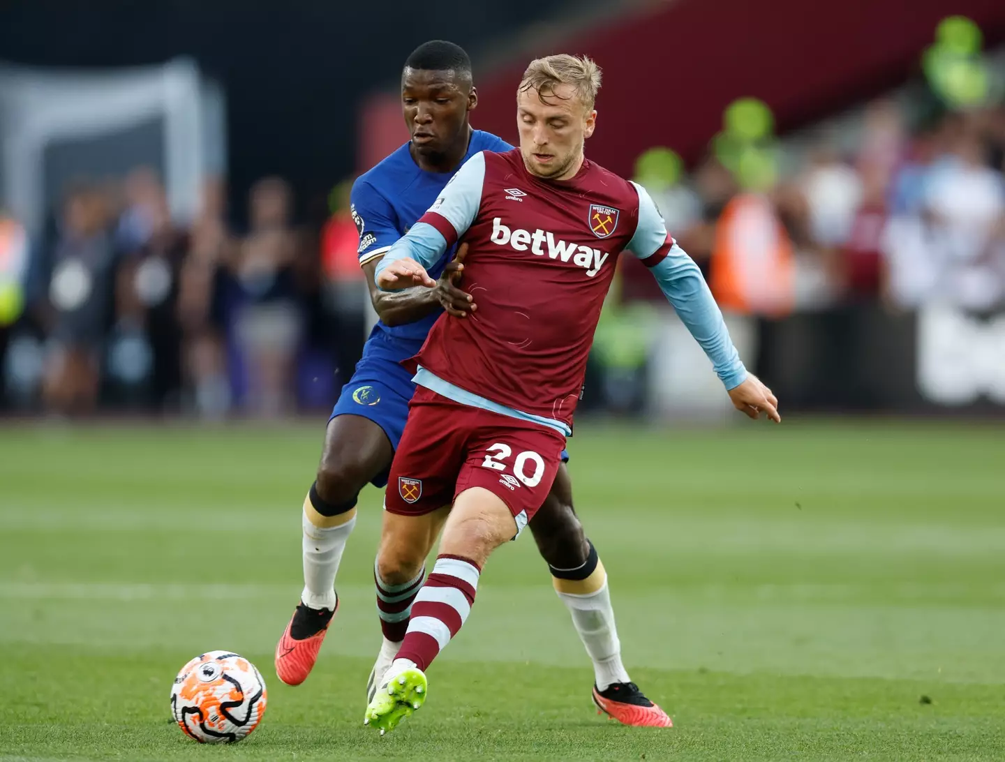 Jarrod Bowen in action for West Ham United. Image: Getty