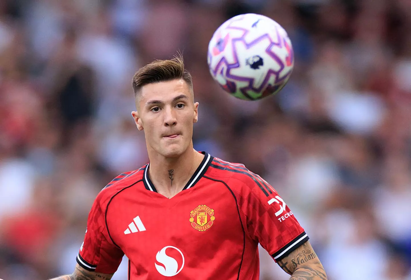 Sesko replaced Casemiro in the second half of United's clash with Fulham. (Image: Marc Atkins/Getty Images)