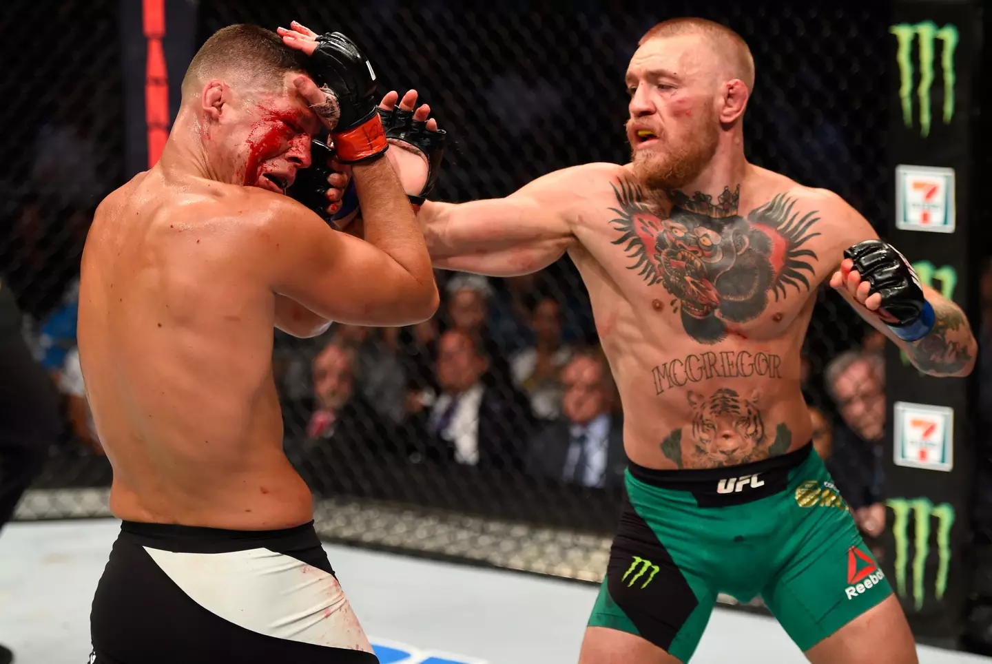 McGregor and Diaz competed in two of the biggest fights in UFC history (Getty)