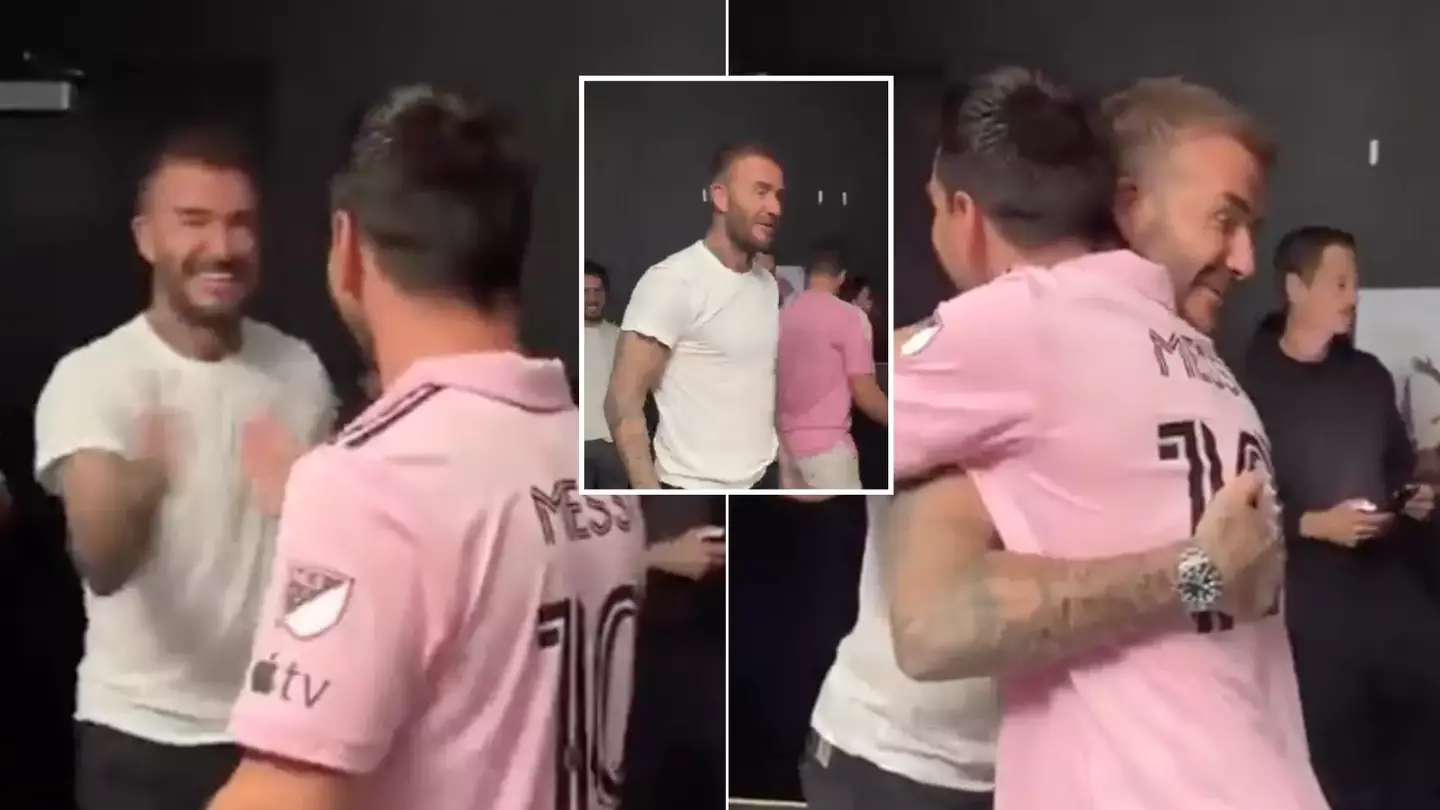 David Beckham welcomes Lionel Messi with conversation in Spanish