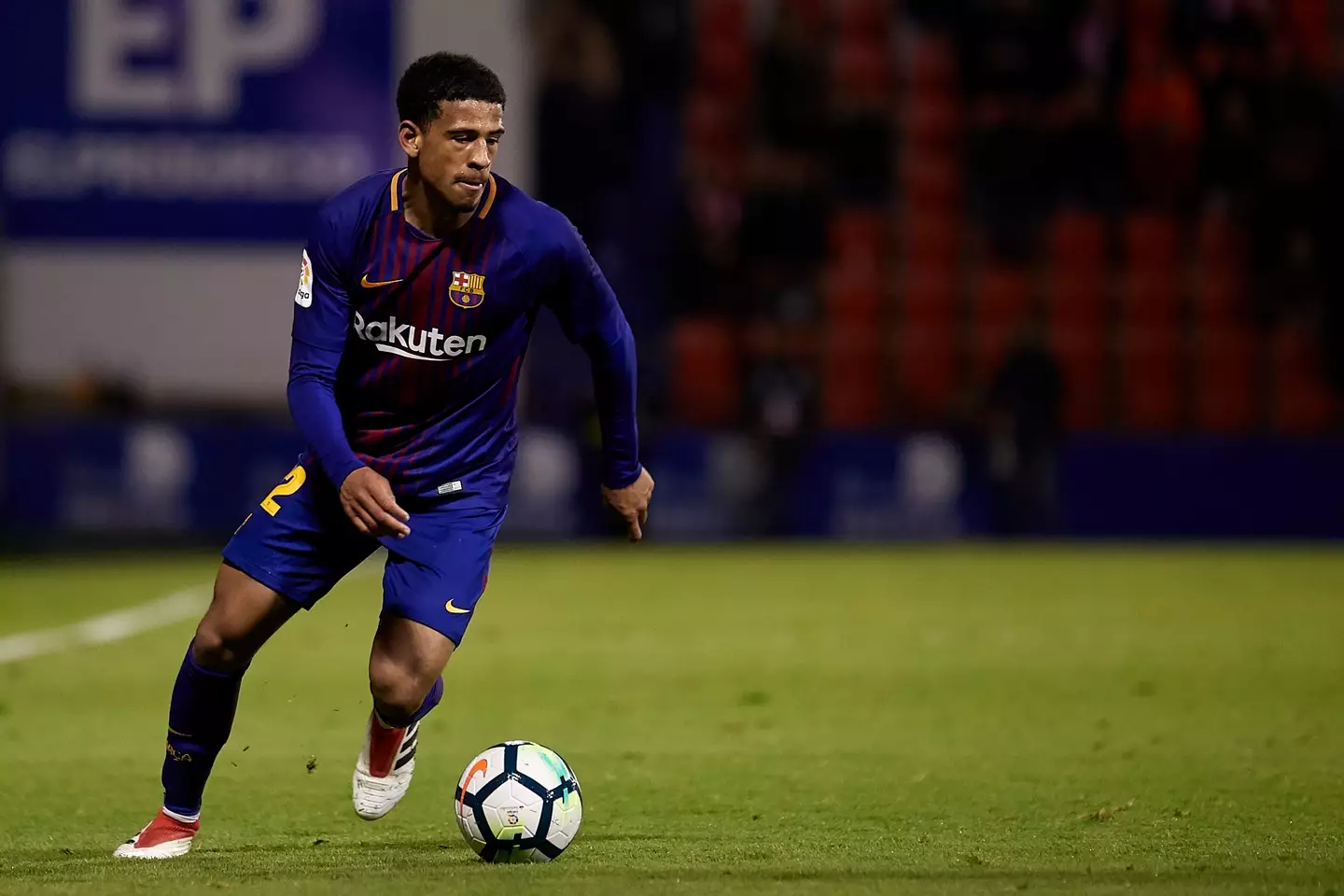 Marcus McGuane in action for Barcelona's B-team. Image: Getty