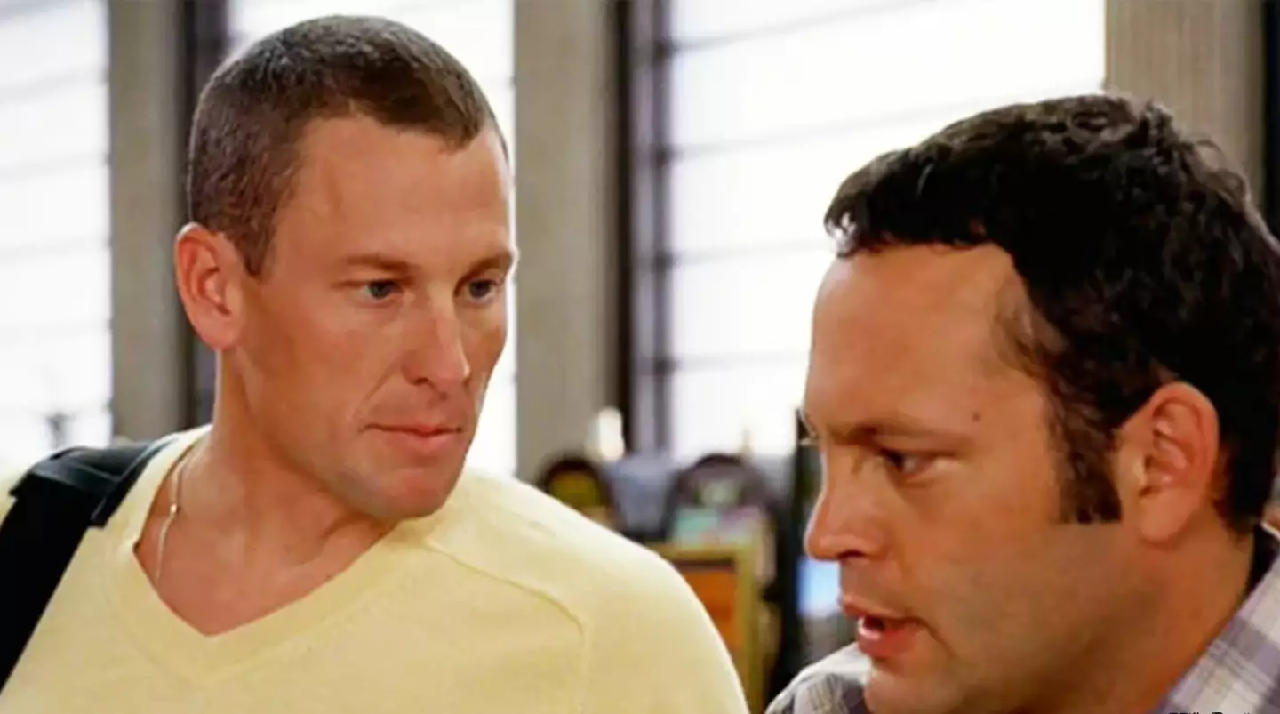 Lance Armstrong in Dodgeball.