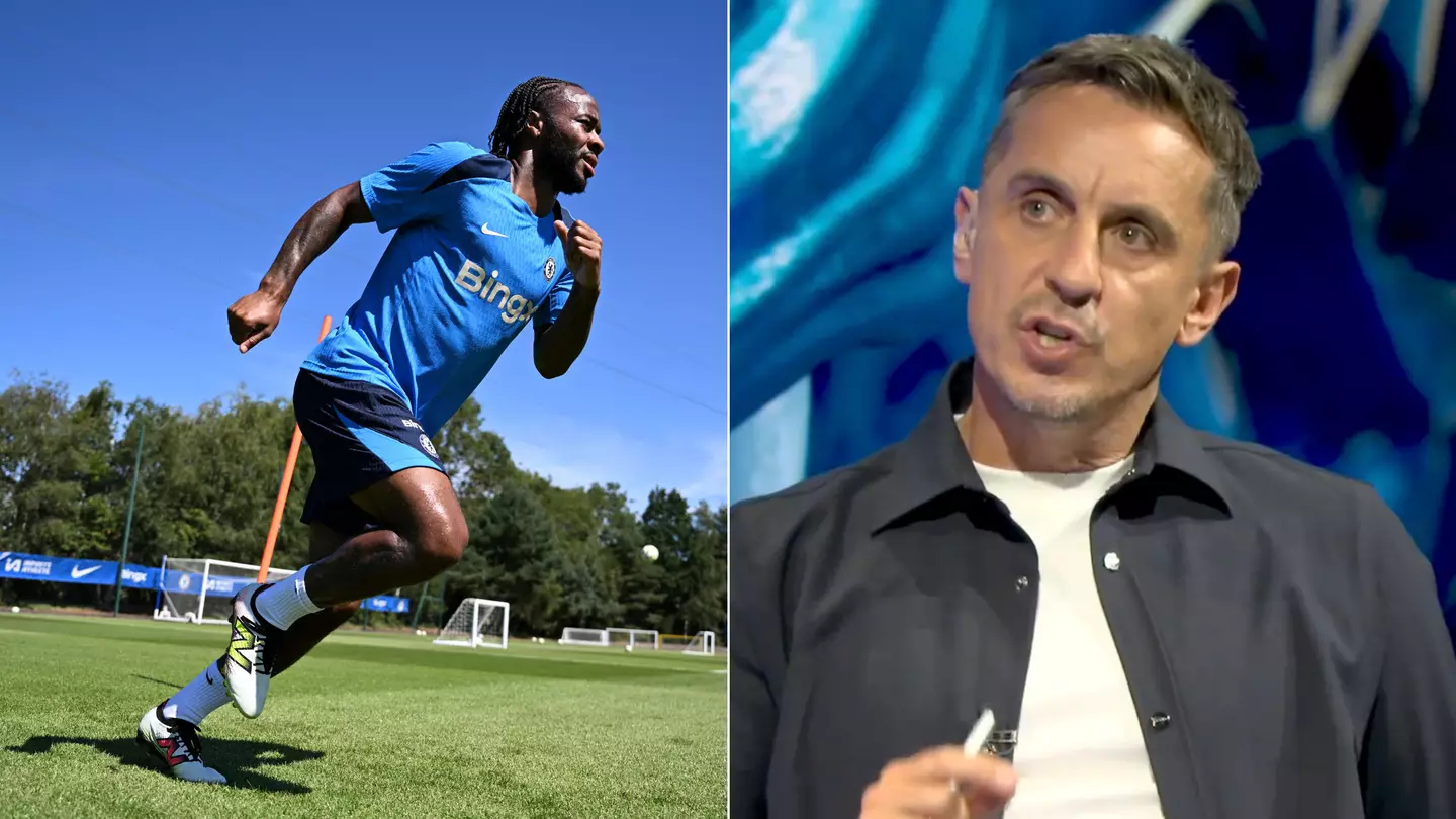 Gary Neville shares 'alert' theory about Raheem Sterling statement following Chelsea snub