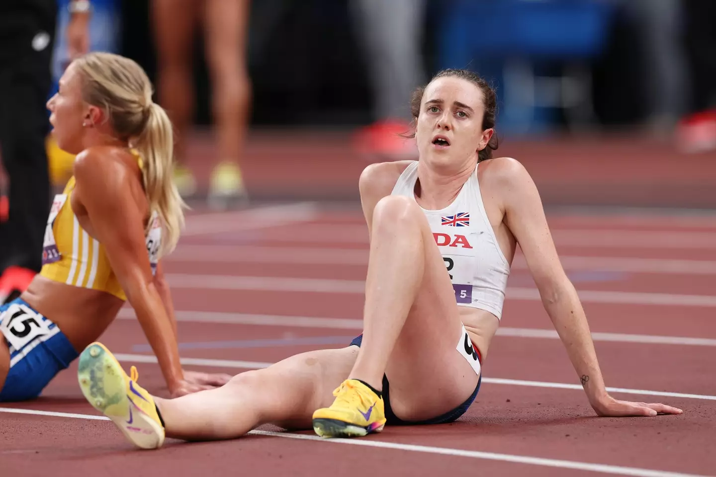 Laura Muir at the World Championships. Image: Michael Steele / Staff via Getty