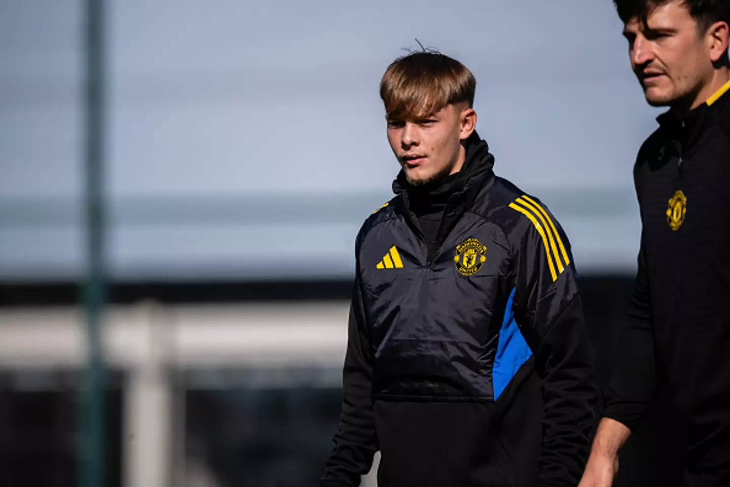 Mather has trained with the United first team this season (Image: Getty)