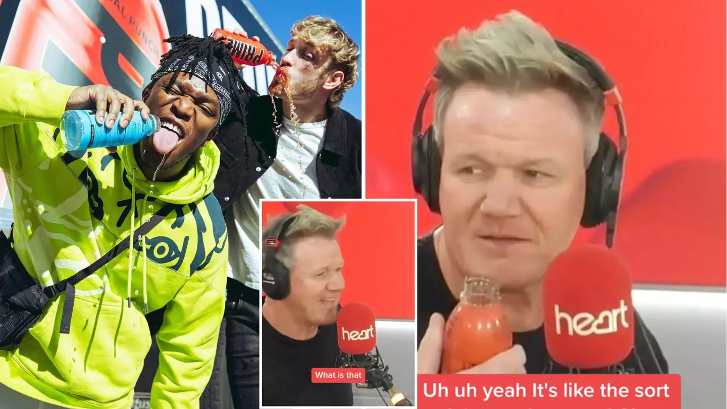 Gordon Ramsay finally tried KSI and Logan Paul's Prime drink, it's the legendary reaction we've all been waiting for