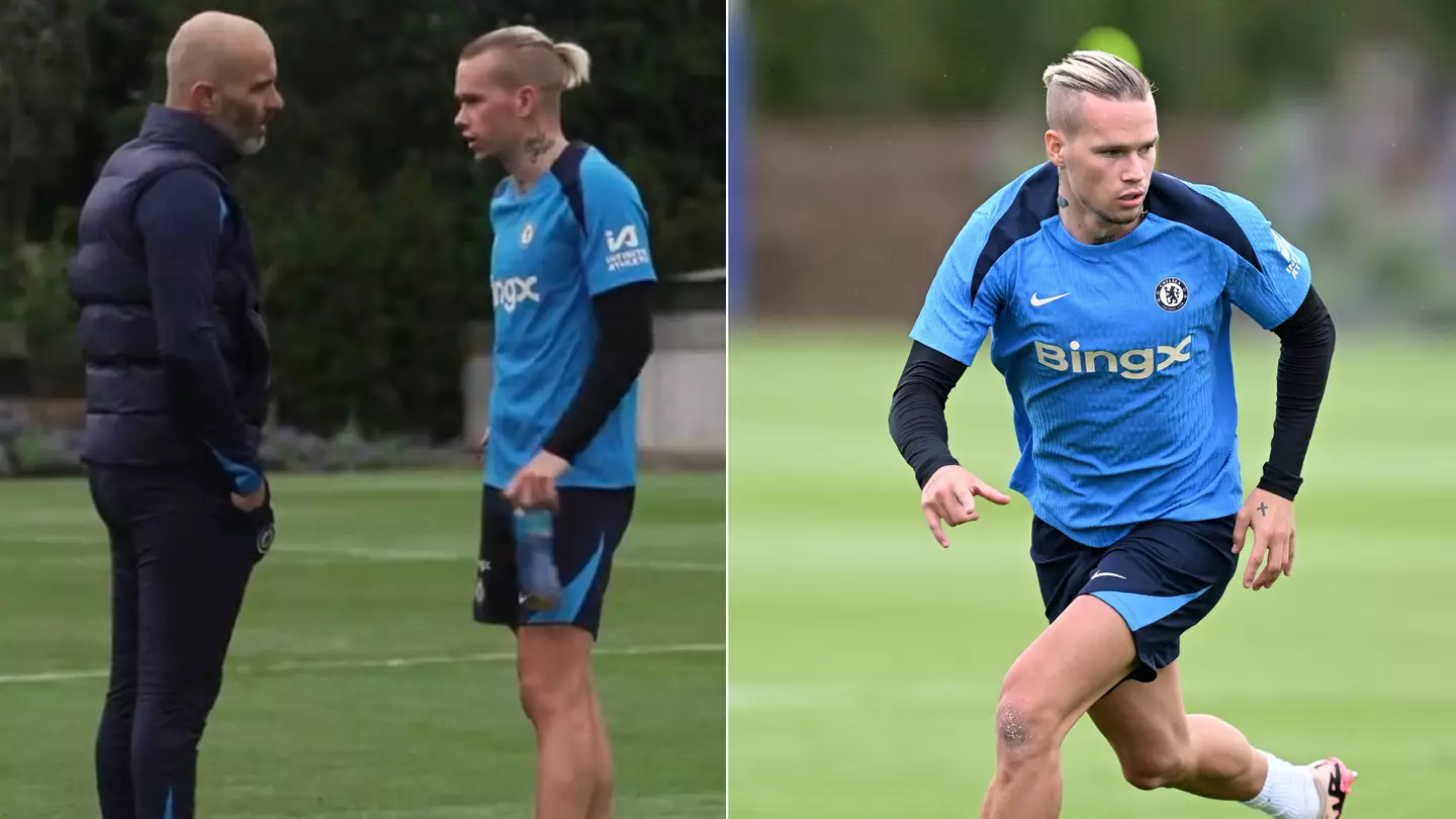 Fans spot something wrong with Mykhailo Mudryk's tattoo in latest Chelsea training pictures