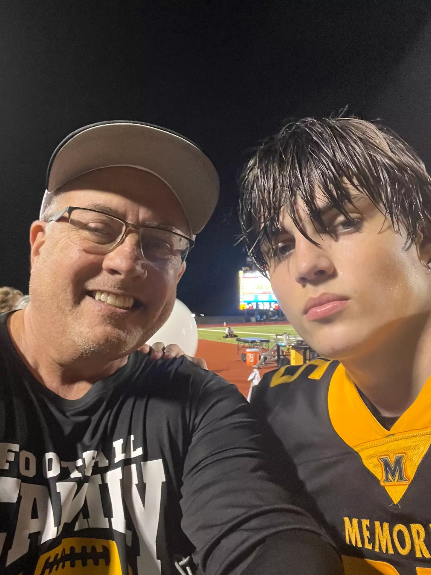 Jeff Metcalf and his late son Austin. Image: GoFundMe