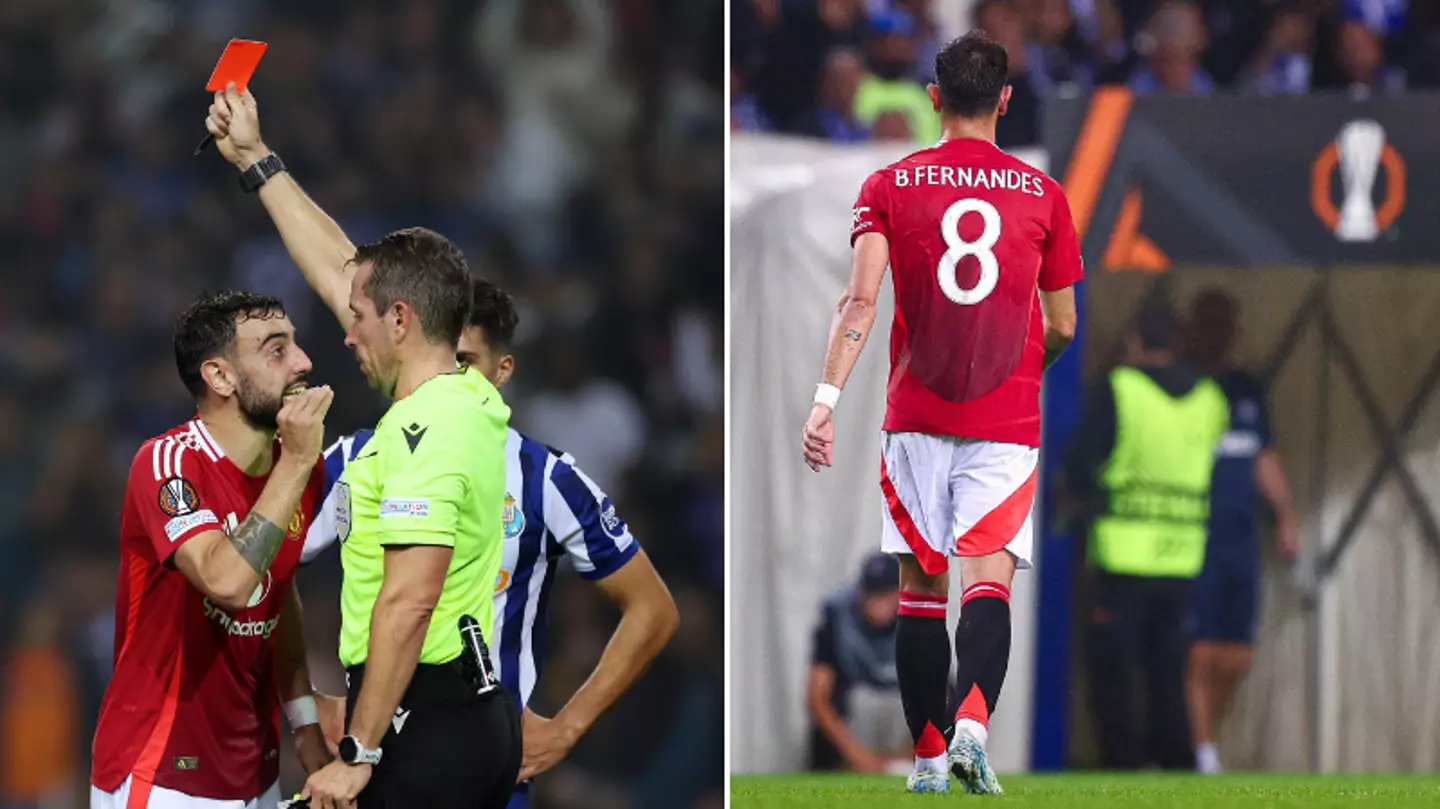 Little-known reason why Bruno Fernandes can't have Porto red card overturned unlike his Tottenham sending off