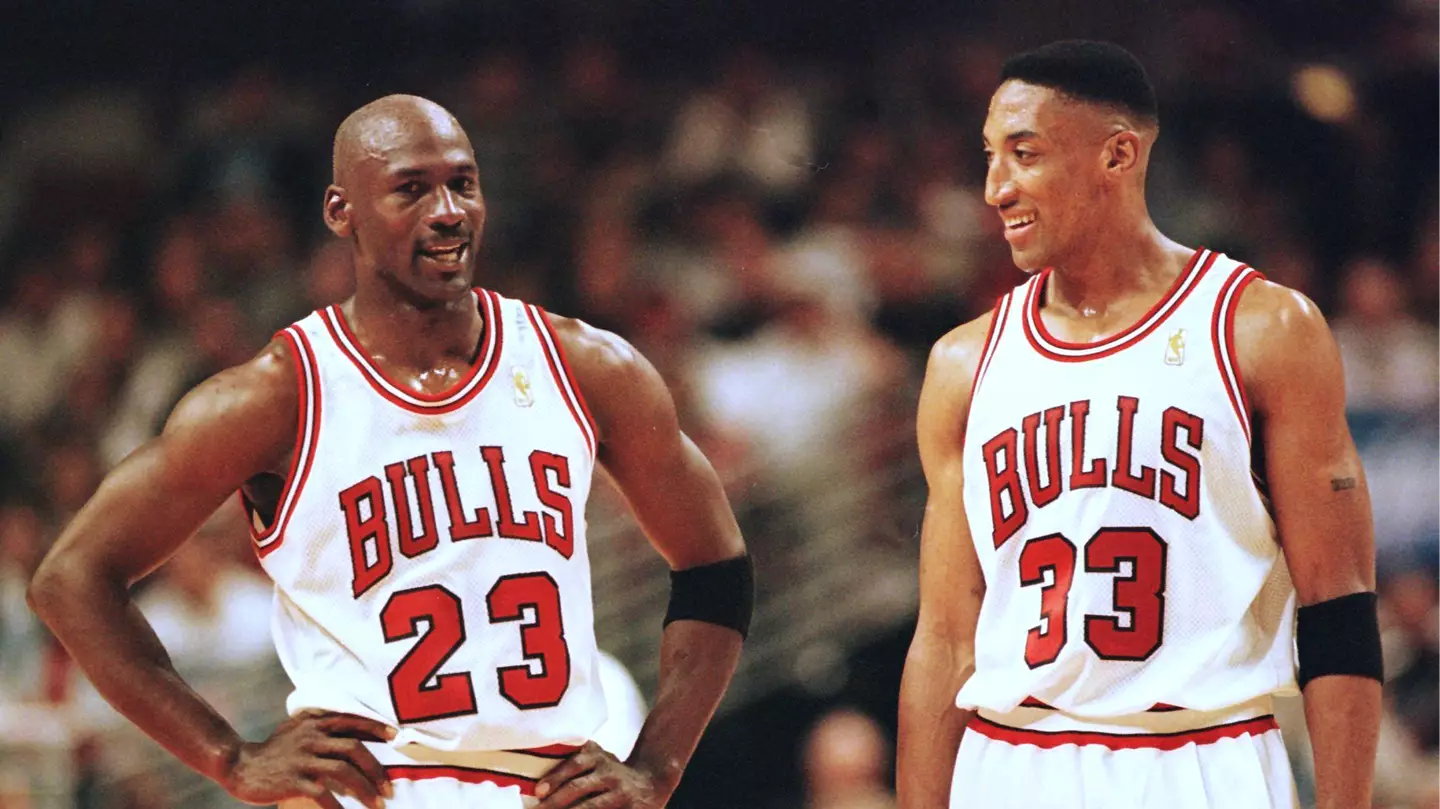 Michael Jordan and Scottie Pippen