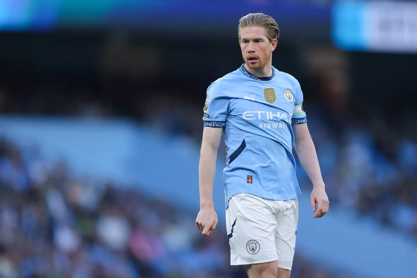 Kevin De Bruyne has been linked with a shock move. Image: Getty