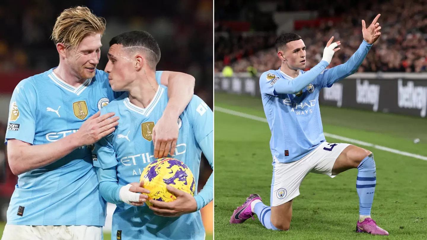 Phil Foden's record-breaking Premier League goal has spooky coincidence from over three years ago