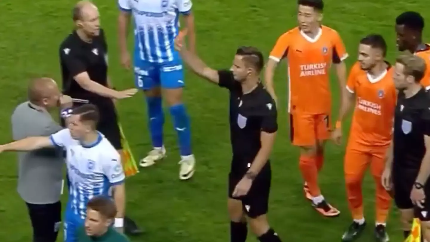 Referee gives never-before-seen red card in Conference League game after bizarre incident