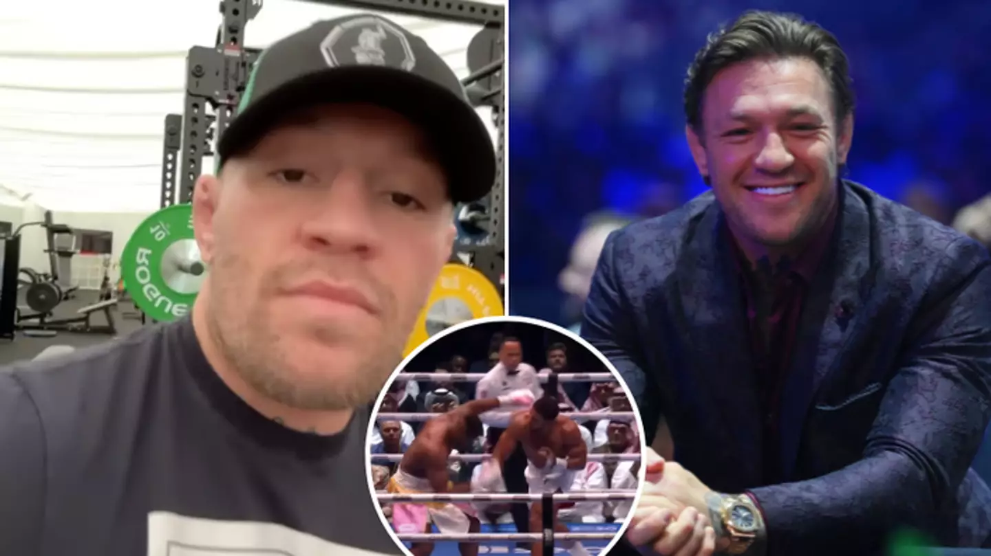 Conor McGregor’s three-word reaction to Anthony Joshua’s victory over Francis Ngannou