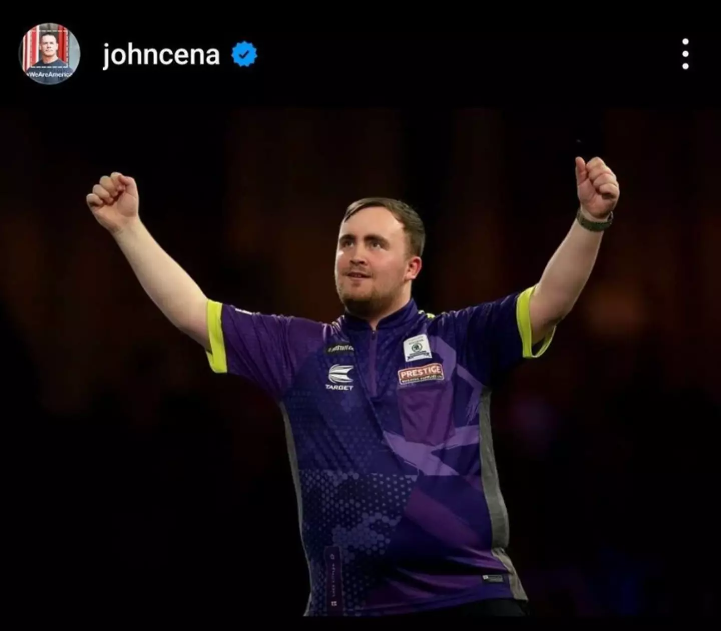 John Cena's instagram post- @johncena on instagram