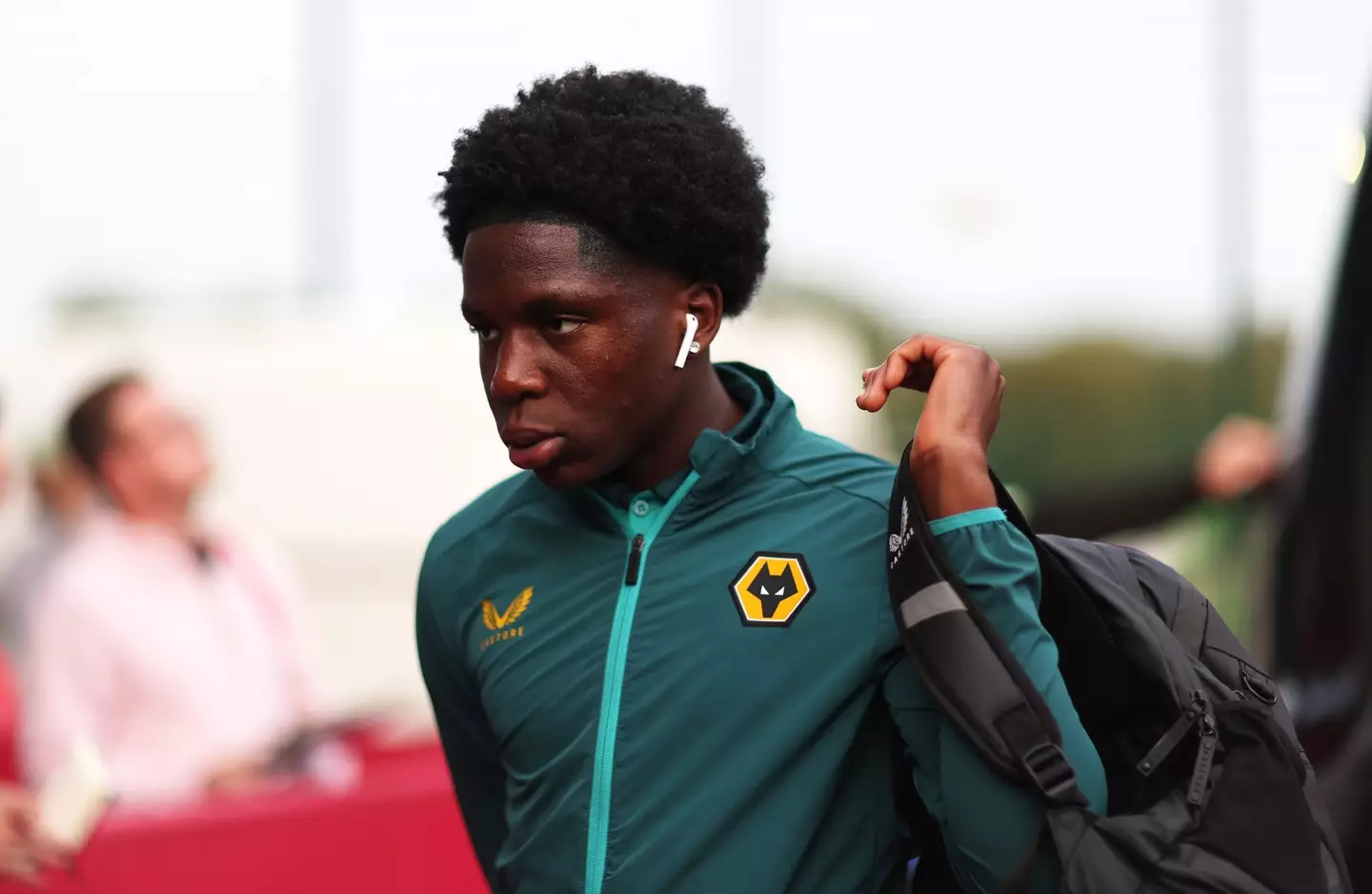 Wes Okoduwa could make his first appearance for Wolves against Arsenal. Image: Getty