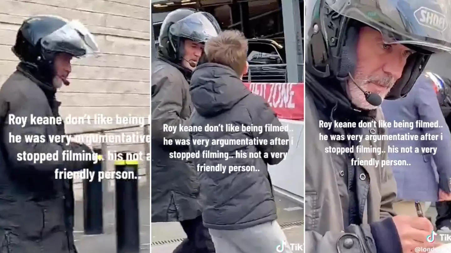 Fan complains Roy Keane was 'argumentative' when signing ball for his kid