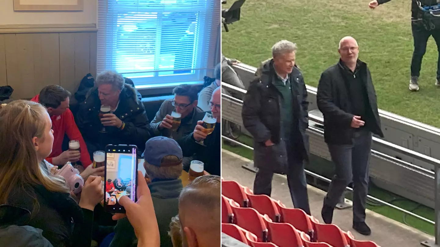 Will Ferrell spotted having a pint in UK pub ahead of Wrexham's game against Wealdstone