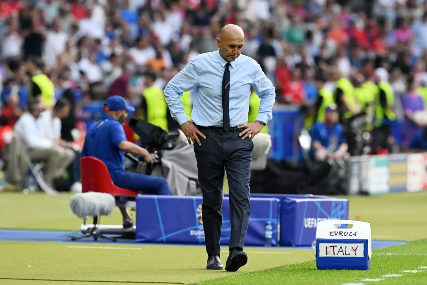 Luciano Spaletti failed to take Italy to the Euro 2024 quarter-finals after losing 2-0 to Switzerland on Saturday. (Image: Getty)