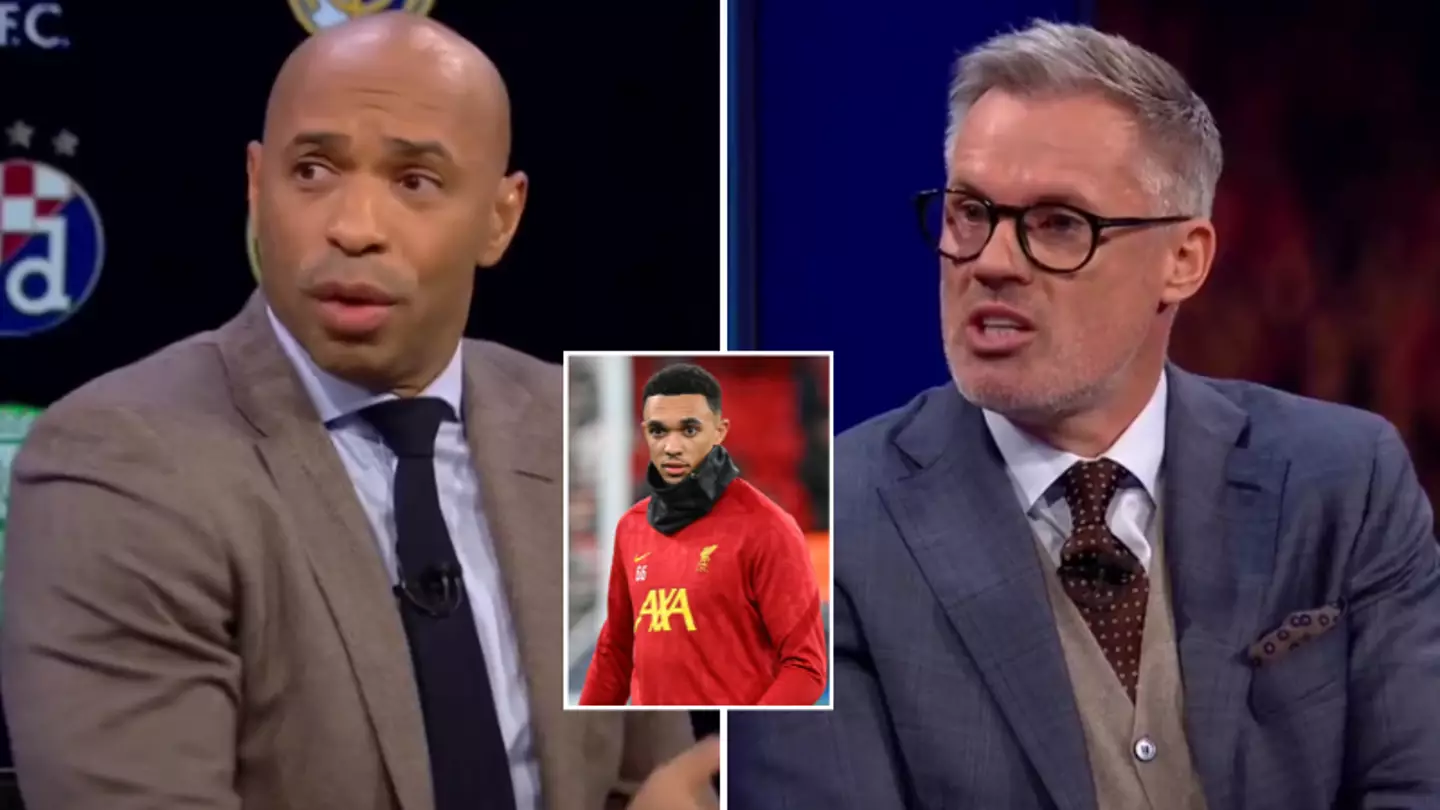 Thierry Henry left visibly stunned after Jamie Carragher comments on Real Madrid's interest in Trent Alexander-Arnold