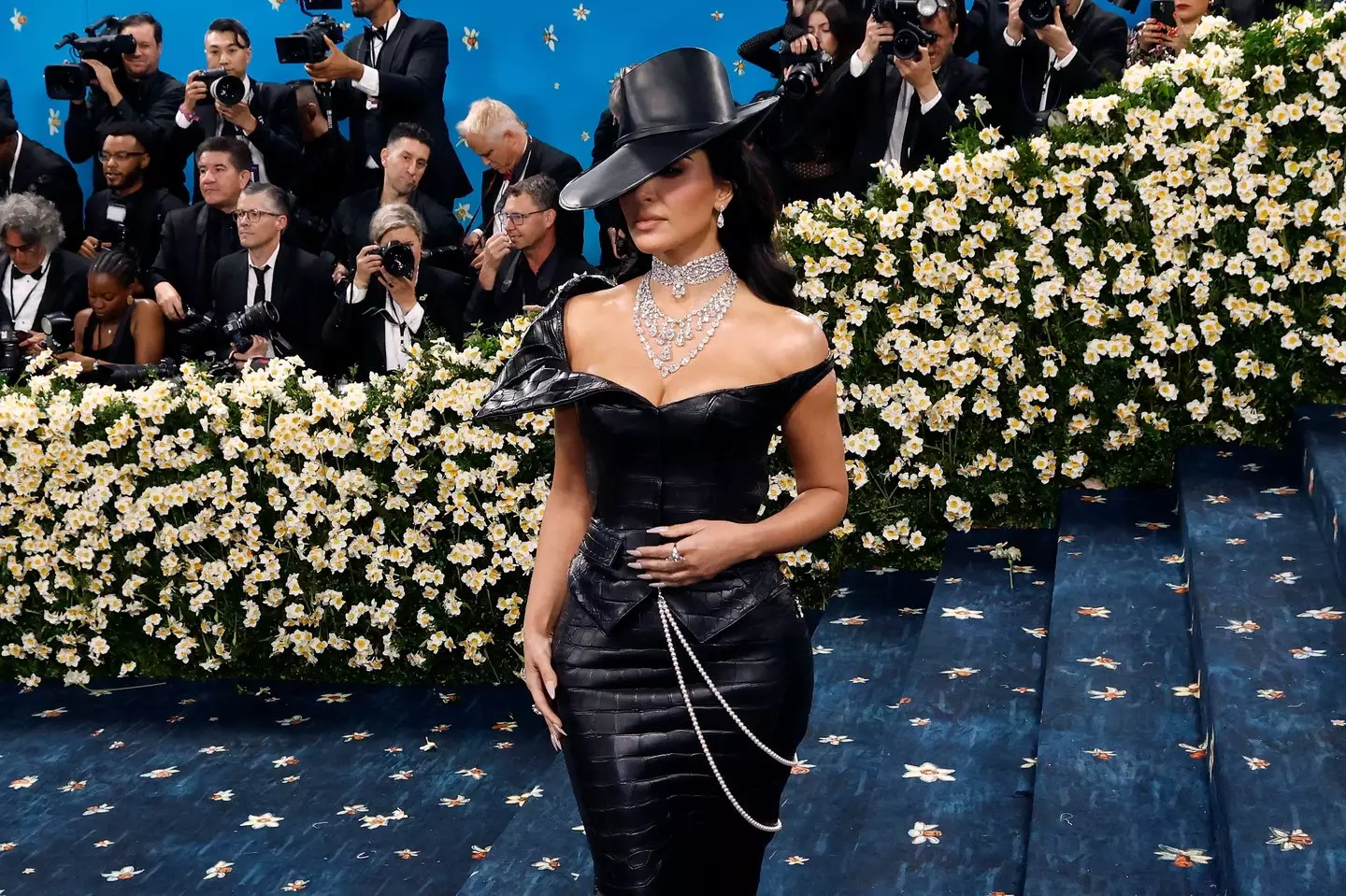Kim Kardashian pictured at the 2025 Met Gala (Image: Getty)