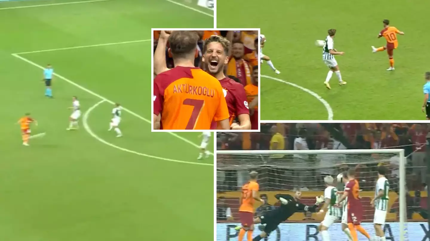Dries Mertens scores sensational Paul Scholes-esque volley from corner in Champions League qualifier
