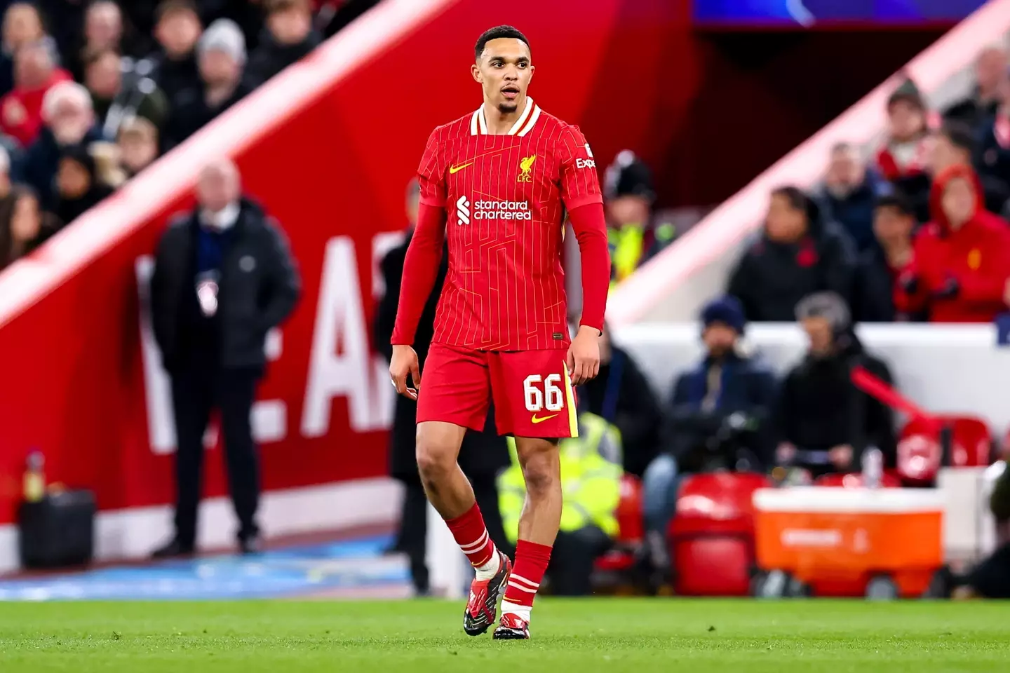Trent Alexander-Arnold is set to leave Liverpool this summer. Image: Getty