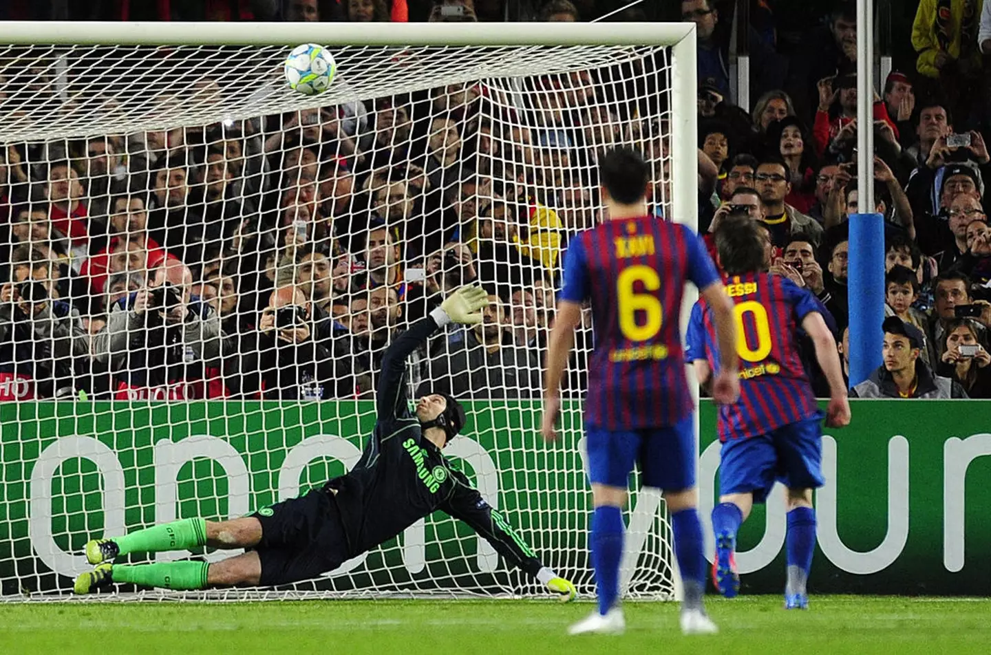 Lionel Messi cried after losing against Chelsea in 2012 (Credit:Getty)