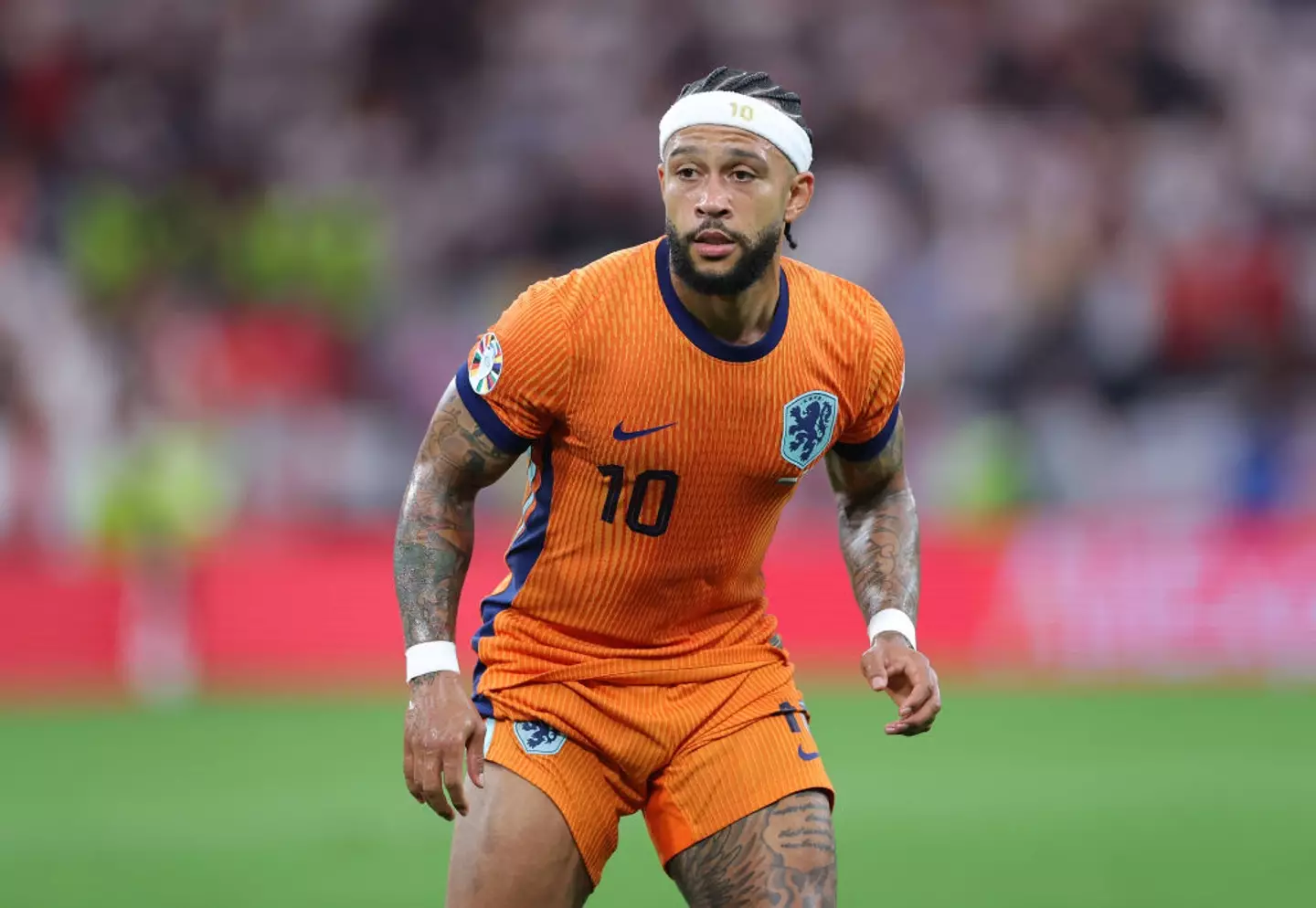 Memphis Depay represented the Netherlands at Euro 2024 this summer. (Image: Getty)