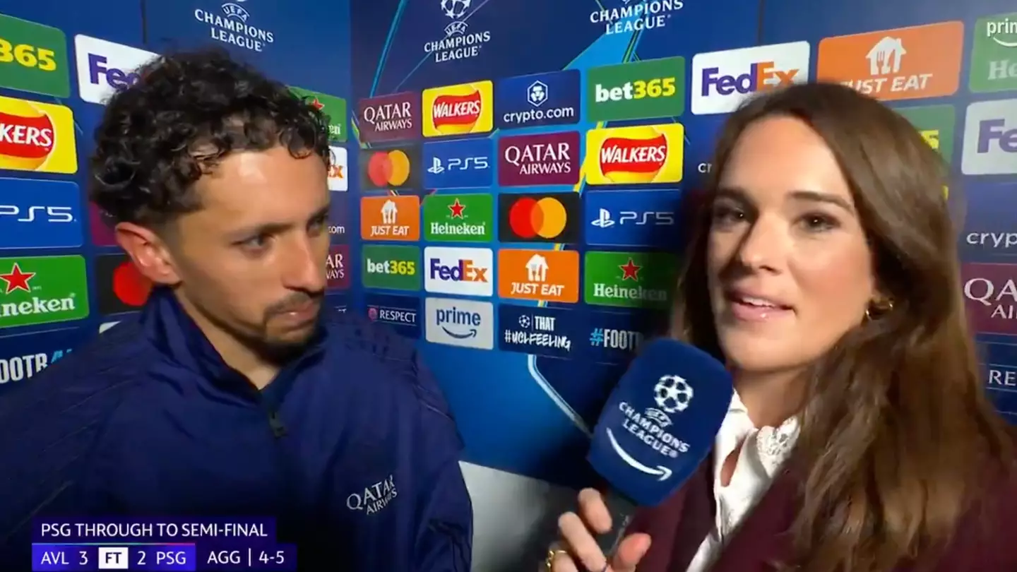 Amazon Prime viewers praise 'unbelievable' interview with Marquinhos as reporter speaks two languages