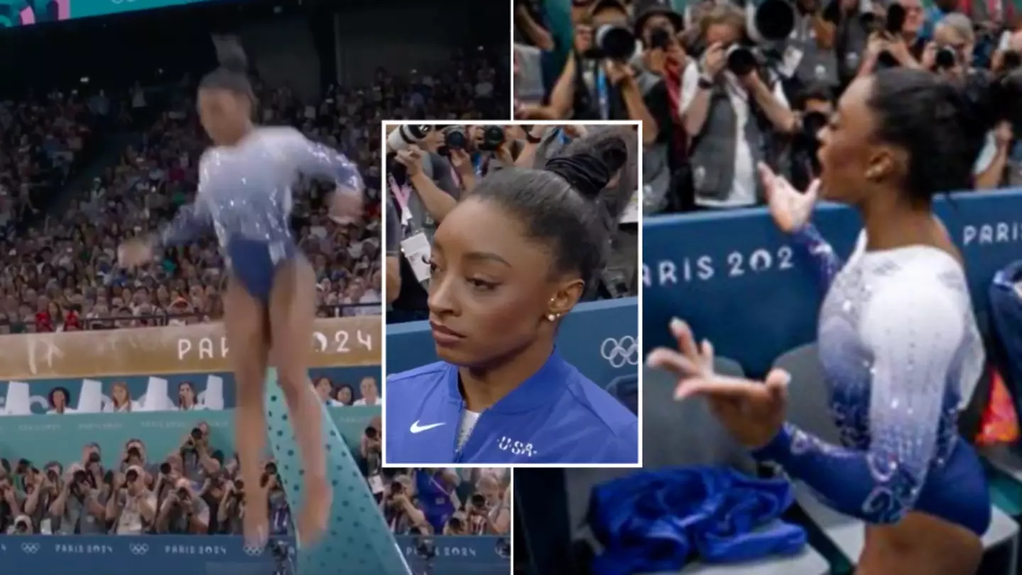 Simone Biles loses her temper and complains about crowd after fall costs her another Olympic medal
