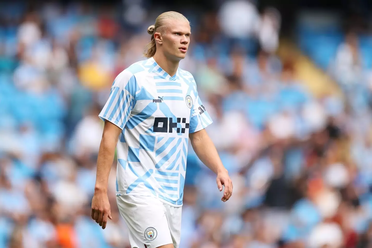 Manchester City forward Erling Haaland (Twitter)