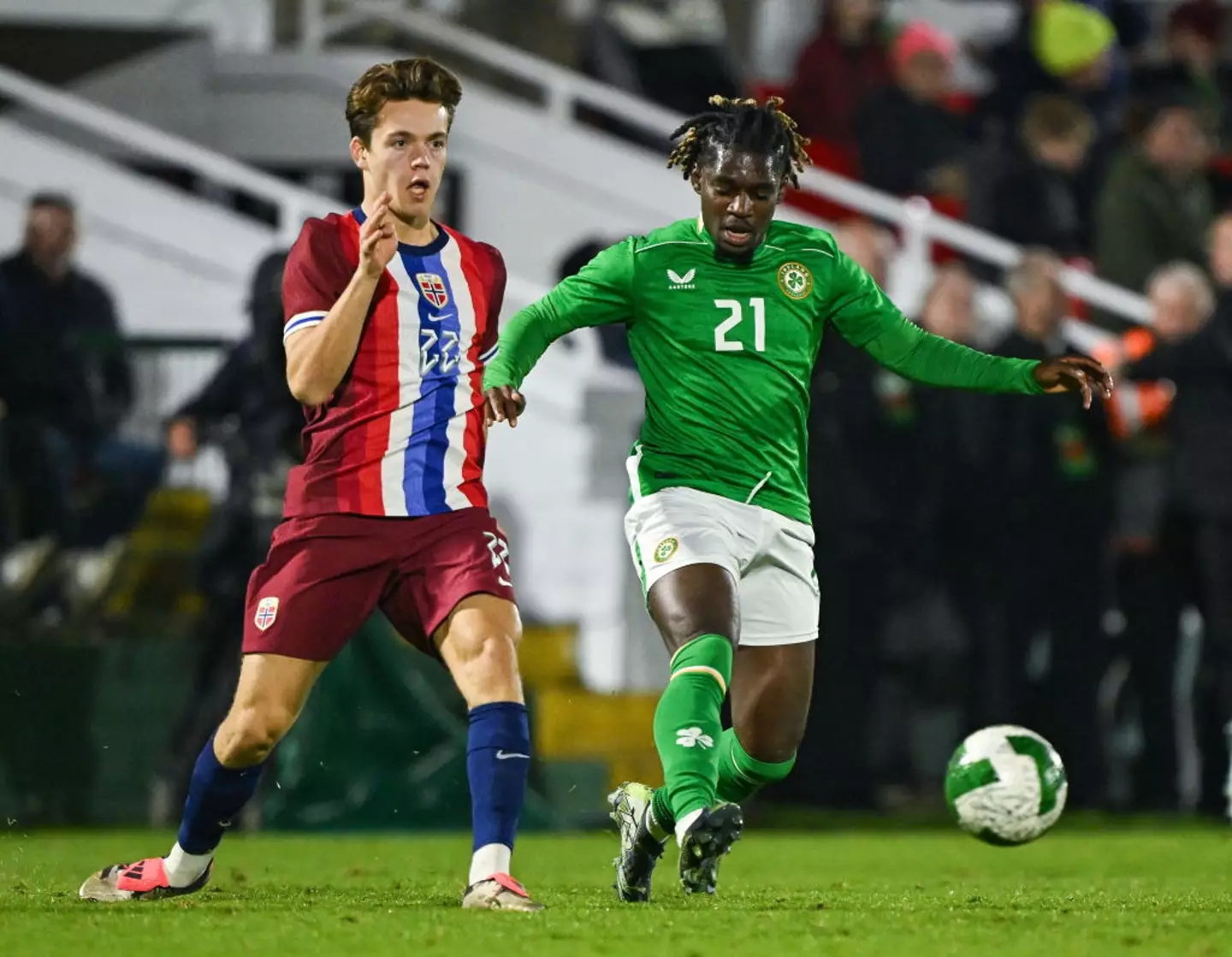 Sverre Halseth Nypan in action for Norway U21 (Image: Getty)