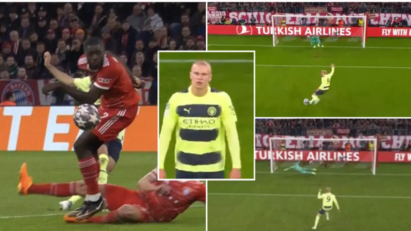 Fans think they know why Erling Haaland missed his penalty against Bayern Munich