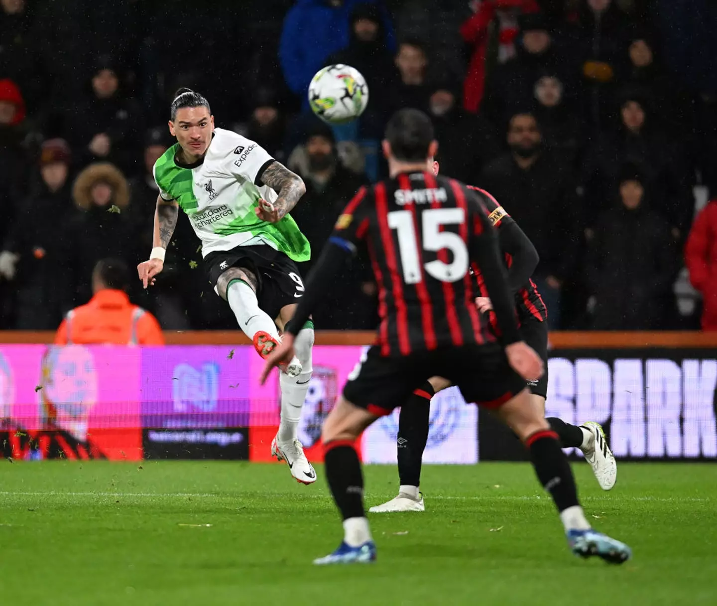 Darwin Nunez scores for Liverpool vs Bournemouth (