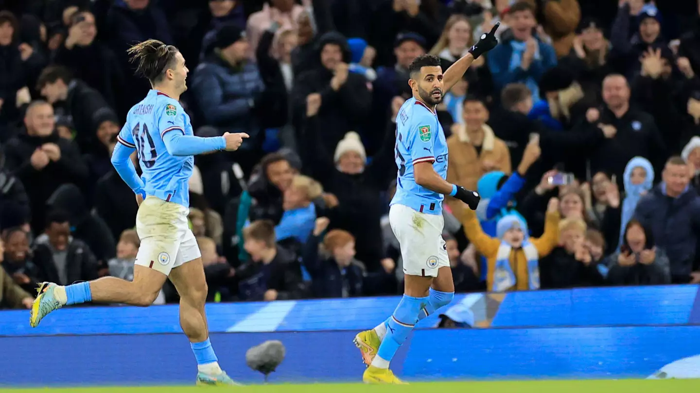 Riyad Mahrez and Jack Grealish, Manchester City.