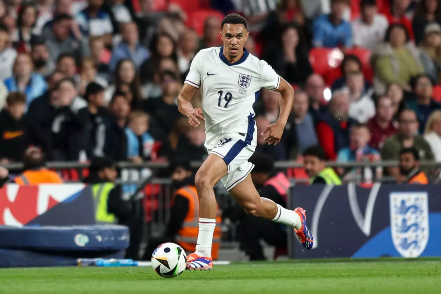 Alexander-Arnold came on as a substitute in England's 1-0 defeat to Iceland. (Image: Getty)