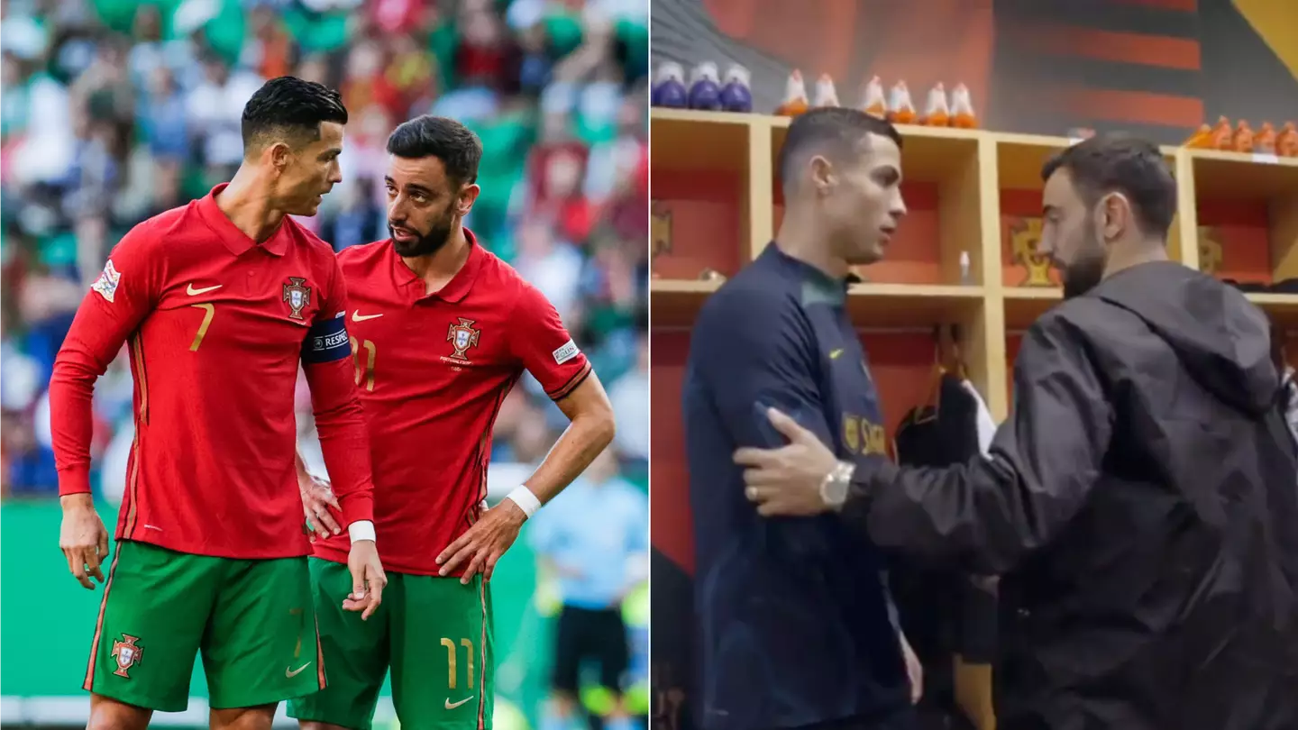 Bruno Fernandes and Cristiano Ronaldo were just sharing 'joke' in 'frosty' meeting
