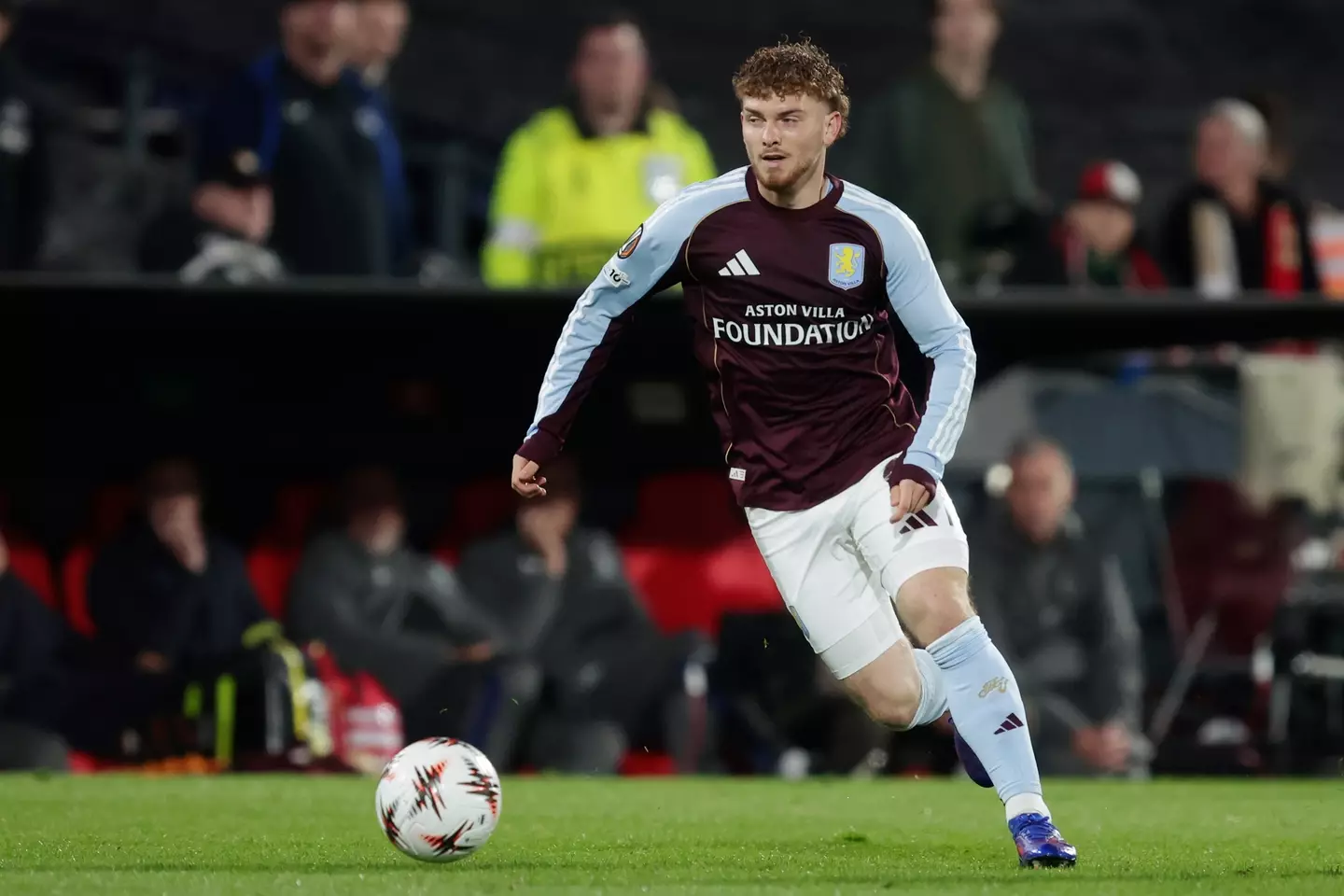 Harvey Elliott hasn't played for Aston Villa since their Europa League tie against Feyenoord on October 2. Image: Getty